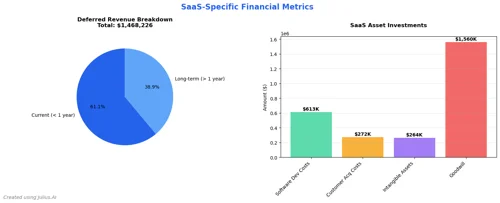 Balance sheet creation for a SaaS company